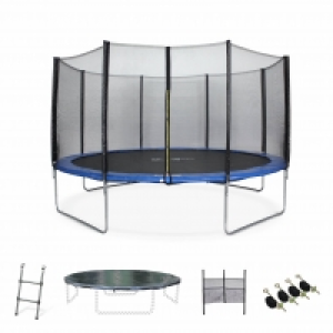 Decathlon  Trampoline Ø430cm - Vénus XXL bleu avec filet, échelle, bâche, filet c