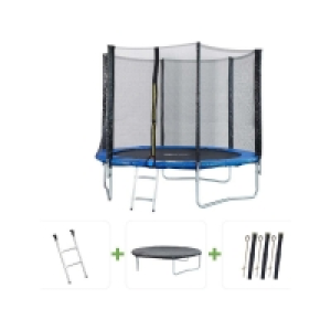 Decathlon  Trampoline Joycy - Ø 2,44 m - Avec Filet + échelle + couverture + kit 