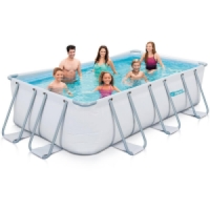 Decathlon  Piscine tubulaire - LUDO 2 bis - 4,01 x 2,01 x 1,22 m - filtration à s