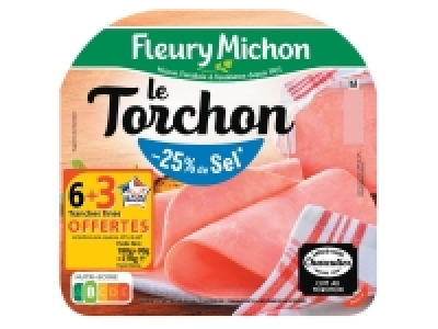 Fleury Michon jambon cuit supérieur Le Torchon 3.18 €