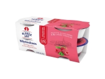 Bibeleskaes sur lit de framboise