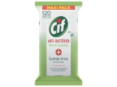 CIF lingettes antibactériennes 1.30 €
