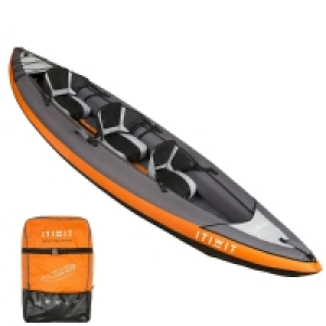 Decathlon  CANOE KAYAK GONFLABLE DE RANDONNEE 2/3 PLACES ORANGE