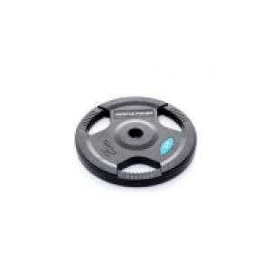 Decathlon  Disque de poids en caoutchouc Muscle Power - 50 mm - 25 kg