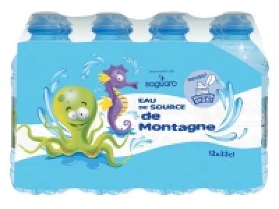 Eau minérale avec bouchon sport
