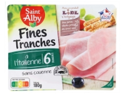 6 fines tranches de jambon cuit à litalienne