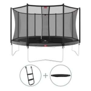 Decathlon  Trampoline ronde Favorit sur pieds gris 430cm +filet de sécurité+échel