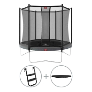 Decathlon  Trampoline ronde Favorit sur pieds gris 200cm +filet de sécurité+échel