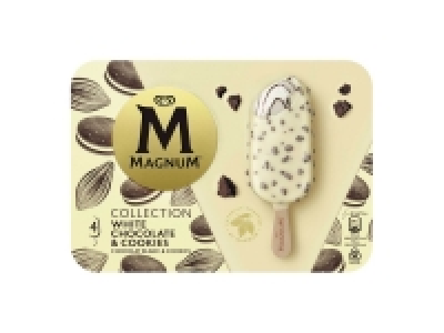 Lidl  Magnum chocolat blanc < cookies