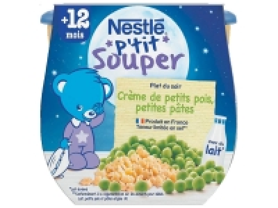 Nestlé Ptit souper crème de petits pois, petites pâtes 1.20 €