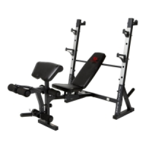 Decathlon  Banc multi-positions - musculation acier - MD857 noir