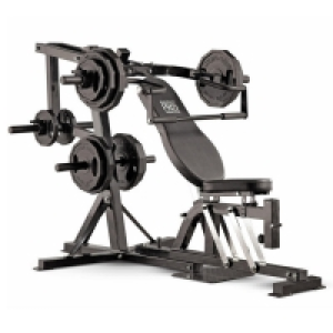 Decathlon  Machine multistation avec banc - musculation acier - Pro PM4400 noir