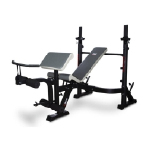 Decathlon  Banc multi-positions - musculation acier - G330FD Optima Press noir