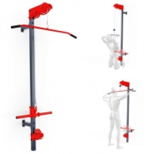 Decathlon  Station de musculation murale avec poulie