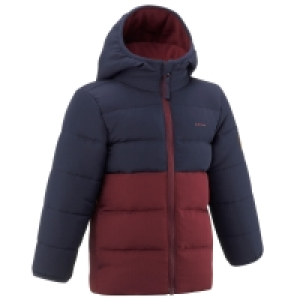 Decathlon  Doudoune de randonnée bleue et bordeaux - enfant 2-6 ans