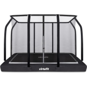 Decathlon  Trampoline enterré Premium avec filet de sécurité - Noir - 213 x 305 c