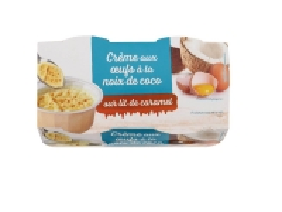 Crème aux ufs à la noix de coco