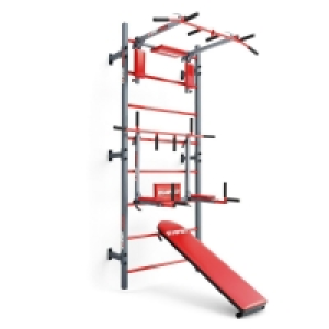 Decathlon  Échelle de Gym Murale avec barre de traction et banc