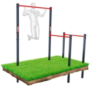 Decathlon  Station de musculation - Barre de traction + barres parallèles pour l