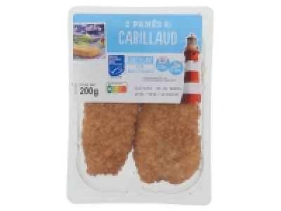 2 panés au cabillaud MSC