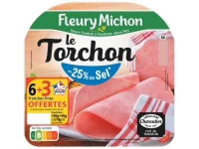 Fleury Michon jambon cuit supérieur Le Torchon 3.39 €