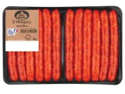 Lidl  12 merguez boyau naturel