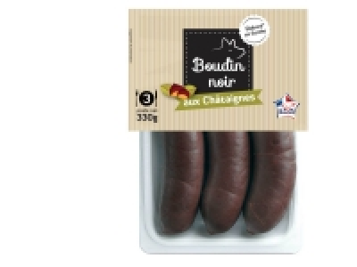 Boudin noir aux châtaignes