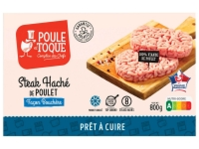 8 steaks hachés de poulet façon bouchère