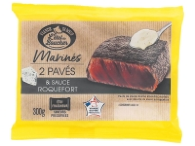2 pavés de buf marinés sauce roquefort 4.92 €