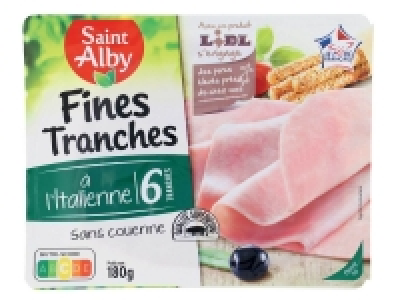 Lidl  6 fines tranches de jambon cuit à litalienne