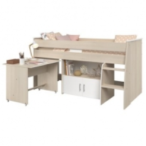 avec bureau imitation Chêne et blanc 279.99 €