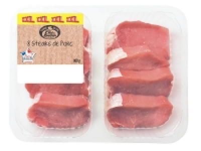 Lidl  8 steaks de porc