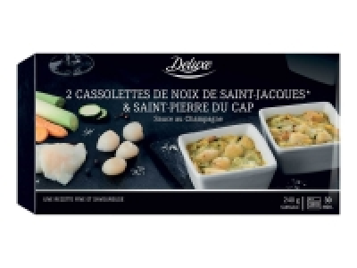 Cassolette de Saint-Jacques et Saint-Pierre du cap