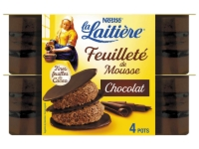 La Laitière feuilleté de mousse chocolat