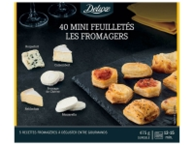 Coffret de 40 mini feuilletés apéritifs au fromage