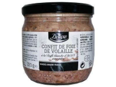 Confit de foie de volaille à la truffe blanche dété, aromatisé