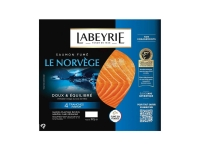 Labeyrie saumon fumé de Norvège 3.95 €