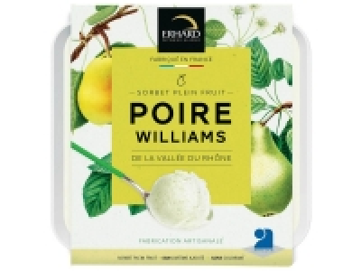 Sorbet à la poire Williams de la Vallée du Rhône