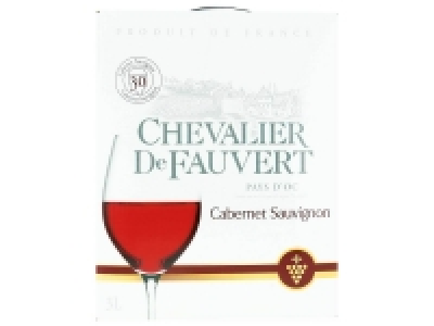 Lidl  Pays dOc Cabernet Sauvignon Chevalier de Fauvert BIB 3L IGP