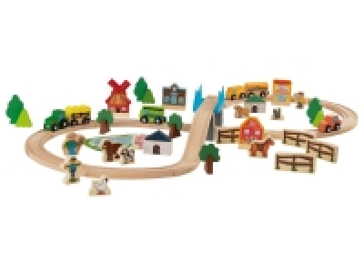 Lidl  Set de chemin de fer en bois