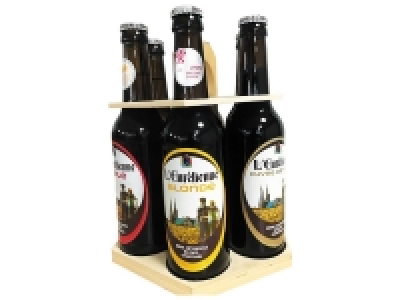 Tourniquet en bois de 6 bières lEurélienne