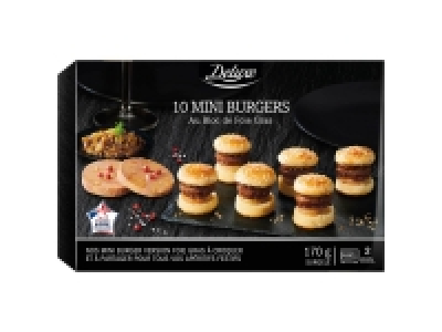 10 mini burgers au bloc de foie gras de canard