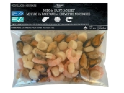 Noix de Saint-Jacques, moules et crevettes