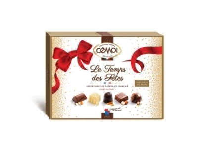Cémoi boîte assortiment de chocolats sans alcool Le Temps des Fêtes