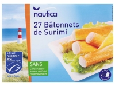 Lidl  27 bâtonnets de poissons MSC saveur crabe