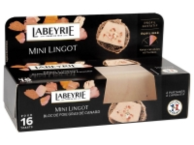 Labeyrie mini lingot bloc de foie gras de canard