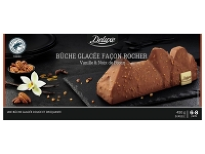 Bûche glacée façon rocher