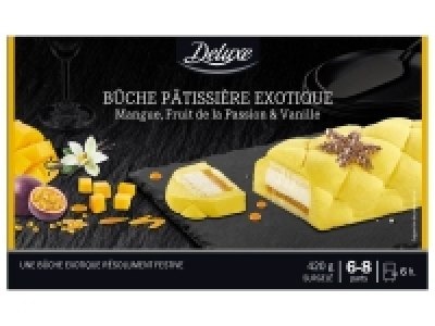 Bûche pâtissière exotique