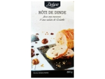 Rôti de dinde farci aux marrons et aux raisins