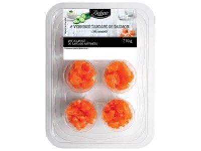Verrines de saumon tzatziki